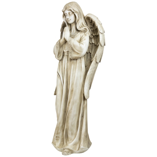 Standing Praying Angel Outdoor Garden Statue - 46"