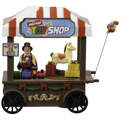 LED Lighted and Animated Toy Shop Christmas Village Piece - 5"