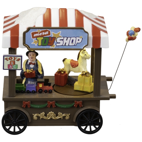 LED Lighted and Animated Toy Shop Christmas Village Piece - 5"