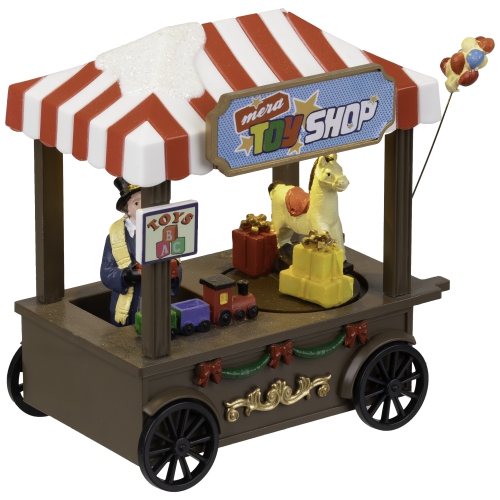 LED Lighted and Animated Toy Shop Christmas Village Piece - 5"