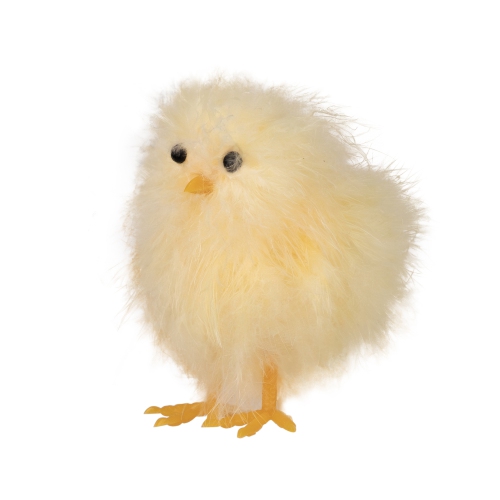 Fuzzy Easter Baby Chick Decorations - 3.25" - Set of 3
