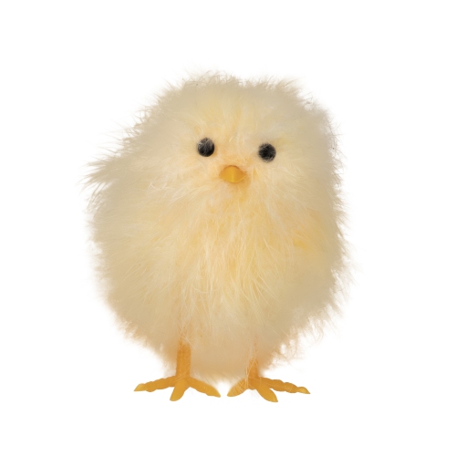 Fuzzy Easter Baby Chick Decorations - 3.25" - Set of 3