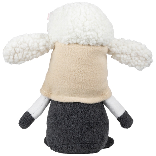 Plush Springtime Floral Sheep Gnome Easter Decoration - 9" - Gray and White