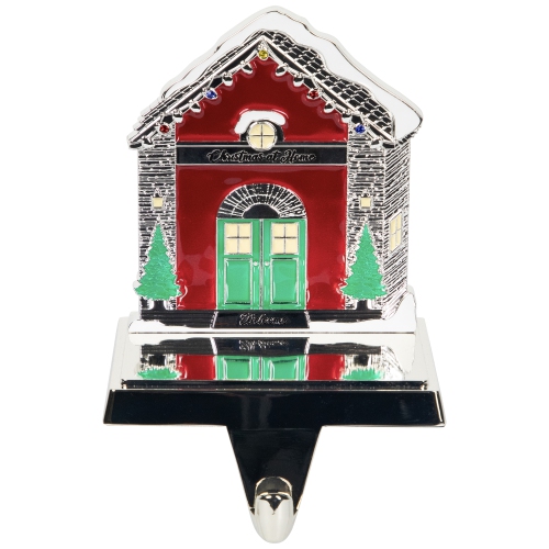 Welcome Christmas At Home House Stocking Holder - 4.5"