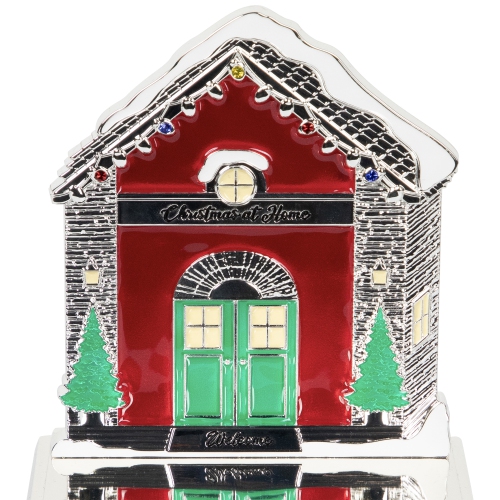 Welcome Christmas At Home House Stocking Holder - 4.5"
