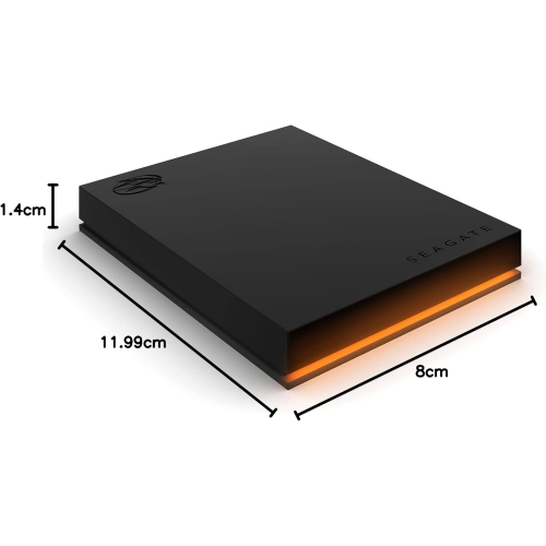 Seagate FireCuda Gaming Hard Drive External Hard Drive 1TB - USB 3.2 Gen 1, RGB LED Lighting for PC and Mac with Rescue Services
