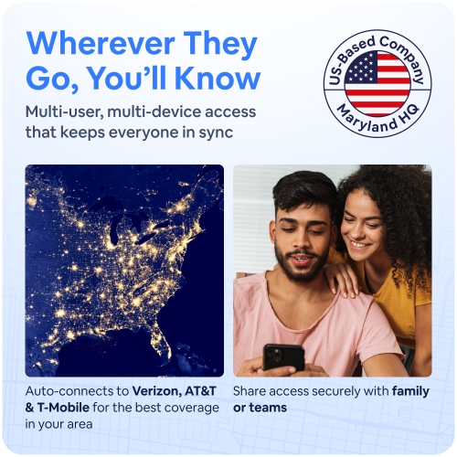 ShadowGPS Tracker for Vehicles, Kids, Fleets & Tools – Real-Time Alerts with Geofencing, Motion Alerts, 1 Yr History, Rechargeable Battery –