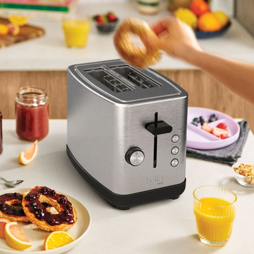 Refurbished - Bella Pro Toaster - 2-Slice - Stainless Steel