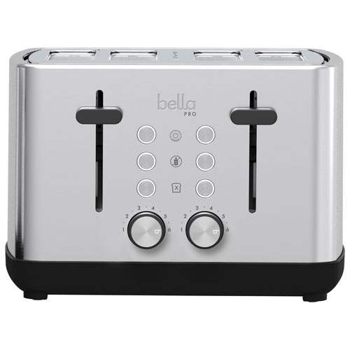 Refurbished - Bella Pro Toaster - 4-Slice - Stainless Steel