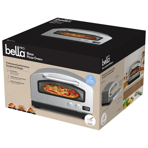 Boîte ouverte - Four à pizza de 12&nbsp;po Pro Blaze de Bella - Acier inoxydable