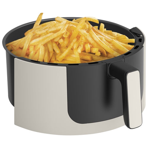 Remis à neuf - Friteuse à air chaud numérique Pro SmartCrisp de Bella avec céramique EverGood - 7,6&nbsp;L/8&nbsp;Qt - Lait d'avoine