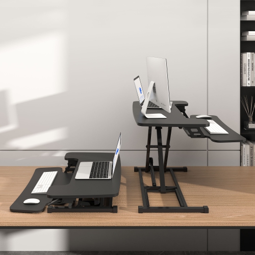 FlexiSpot 35in Standing Desk Converter, Black