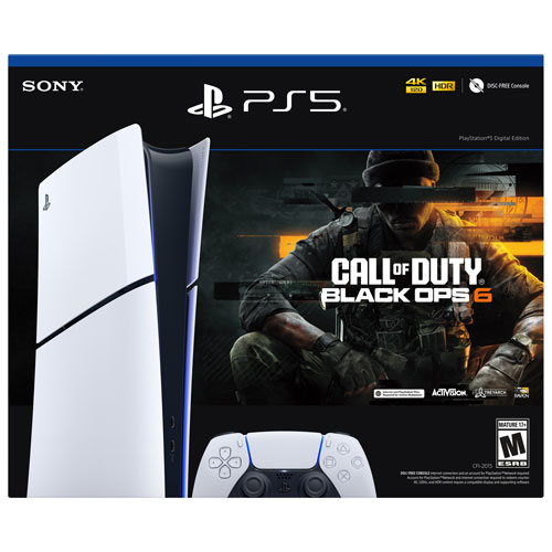 PlayStation 5 Slim Digital Edition Call of Duty: Black Ops 6 Bundle - English - Online Only