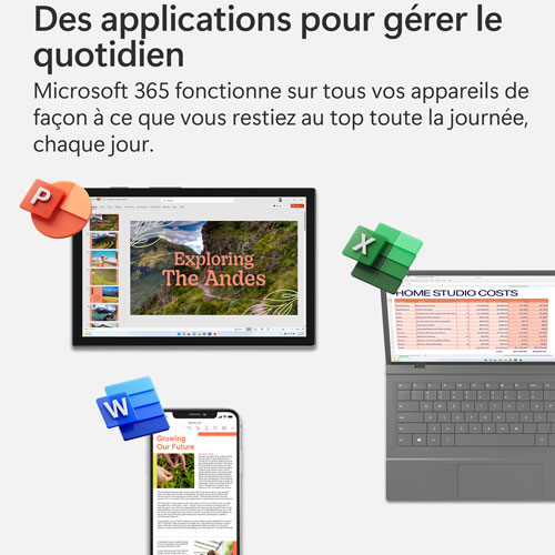 Microsoft 365 Personnel - 1 utilisateur - 12 mois + 3 mois* - Bilingue - Téléchargement numérique