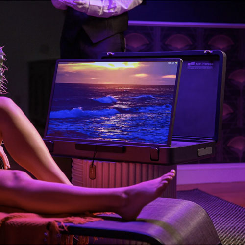 Moniteur à écran tactile ACL IPS HD intégrale 60 Hz 6 ms GÀG de 27 po Pixcase de Mobile Pixels - Noir