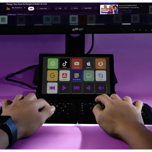 Clavier Bluetooth détachable portatif avec écran ACL tactile de 8 po Tetra de Mobile Pixels