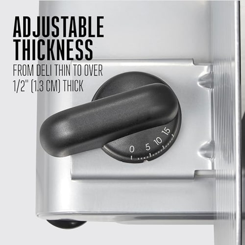 OPENBOX-Weston Heavy Duty Food 9" Slicer, Silver