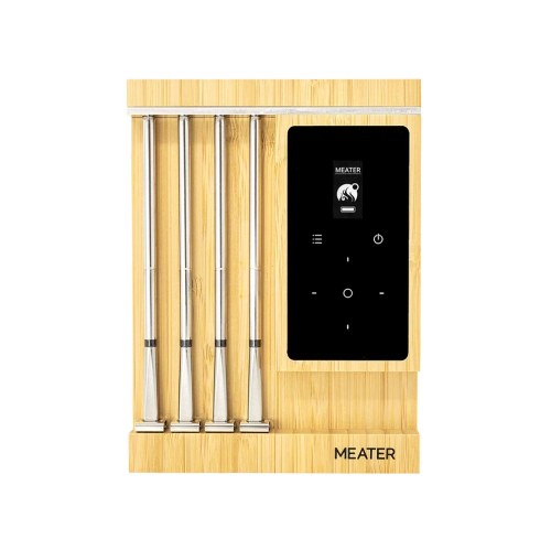 TRAEGER MEATER  Meater Pro Xl Bluetooth & Wifi Wireless Smart Meat Thermometer - 4 Multi-Sensor Probes W/ Oled Display & Bamboo Charger If you love to cook/grill, you need this product
