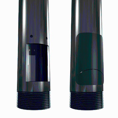 Colonne d'extension en acier de 3 pi de Crimson AV