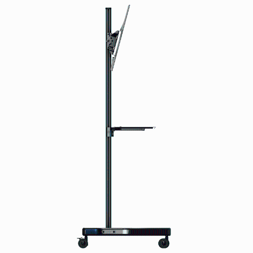 Crimson AV Mobile Cart with Metal Shelf with 32" - 55" Mount -