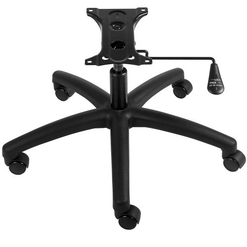 VEVOR  28" Office Chair Base Replacement, 2500 Lbs Static Load, Computer Desk Chair Stool Base Part \w 5 Casters, Gas Cylinder & Seat Plate, Desk