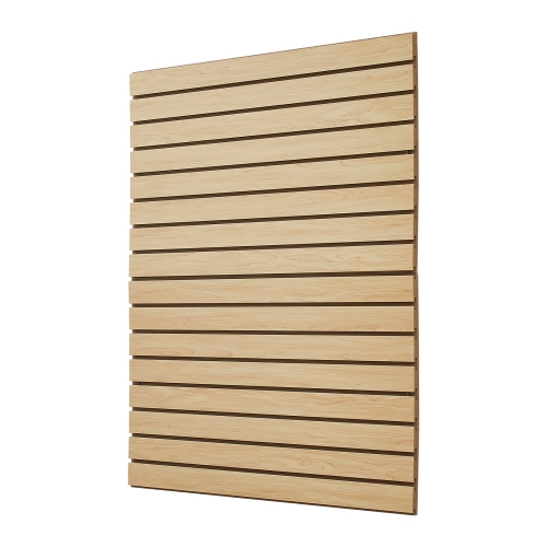 VEVOR 4 x 4ft MDF Garage Slatwall with Modular Design, Natural Slat Wall Easy-to-Install Adjustable Slatwall Panel with Coupling Structure & DIY