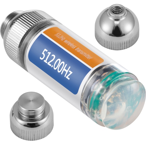 VEVOR  512Hz Sonde 8/5" And 1/4-20" Connectors Rigid Drain Locator for Locating & Detecting Small Sewer & Pipelines In Silver