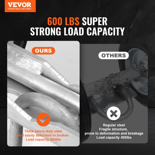 VEVOR 6” Rolling Gate Hardware Kit, Universal Sliding Gate Rollers Track Wheels, Heavy Duty Sliding Gate Guide Roller for Sliding Gates and Rolling