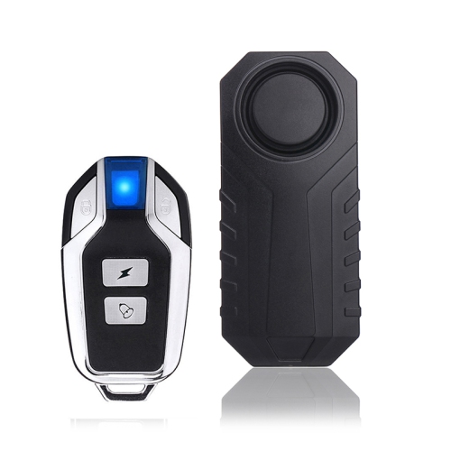 Bike Alarm with Remote(1 Pair), 113dB Wireless Anti-Theft Vibration Motorcycle Bicycle Alarm Vehicle Security Alarm System