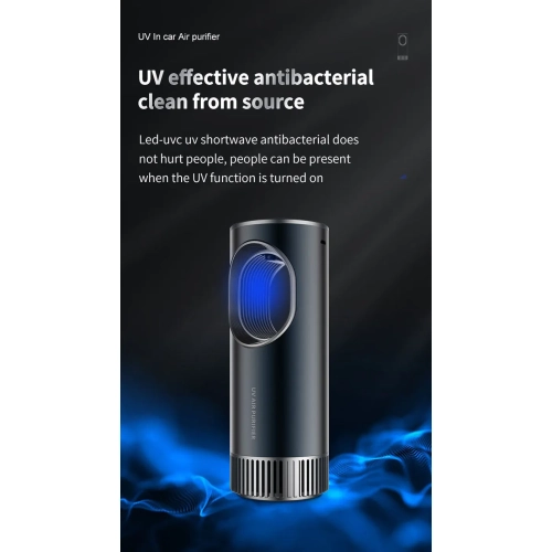 UVC Air Purifier Negative ions Ozonizer Portable Air Disinfectant Car Interior Cleaner Deodorant for Cars Vehicle Sterilizer