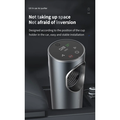 UVC Air Purifier Negative ions Ozonizer Portable Air Disinfectant Car Interior Cleaner Deodorant for Cars Vehicle Sterilizer