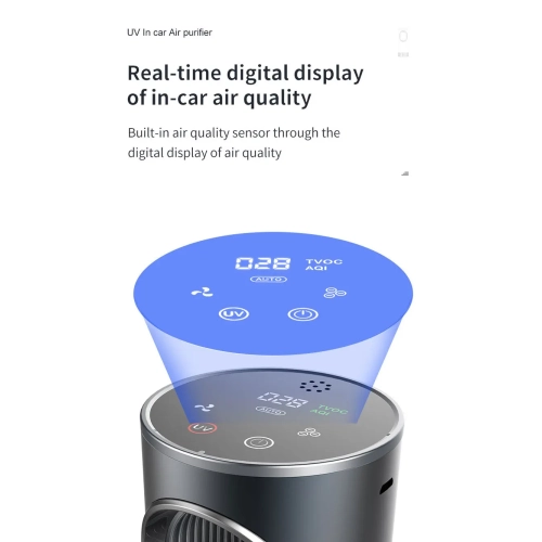 UVC Air Purifier Negative ions Ozonizer Portable Air Disinfectant Car Interior Cleaner Deodorant for Cars Vehicle Sterilizer