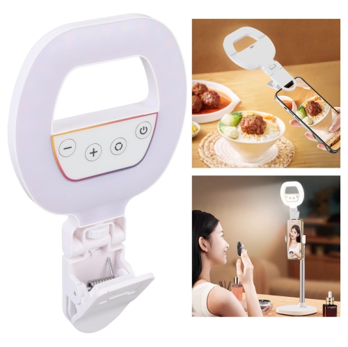 Lampe d'appoint RVB pour téléphone mobile, lampe d'égoportrait portative pour téléphone mobile, lampe de poche RVB pour égoportraits Atmosphere de