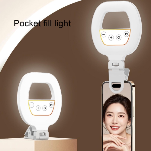 Lampe d'appoint RVB pour téléphone mobile, lampe d'égoportrait portative pour téléphone mobile, lampe de poche RVB pour égoportraits Atmosphere de