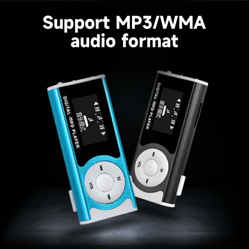 Sports Clip-on MP3 Music Player Walkman - 32GB, Waterproof, with Flashlight