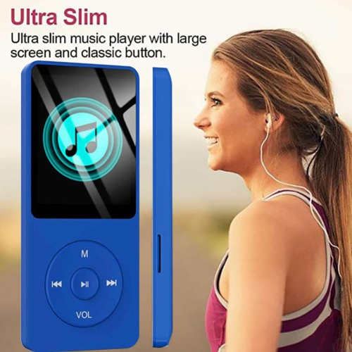 Portable Bluetooth 5.0 MP3 Walkman Player | 1.8-inch Screen | 6 Hours Playback | Supports FLAC/APE and Other Formats | FM Radio and Recording