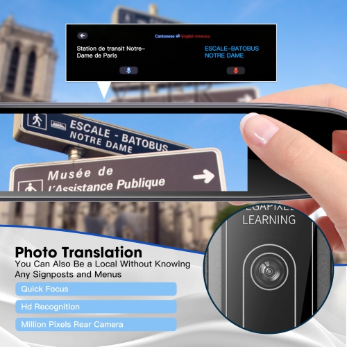 Translator Pen,4.25 Inch Scanner Reader Pen,Instant Offline Voice & Photo Translation Support 134 Languages Online Translation,OCR Scanning Device