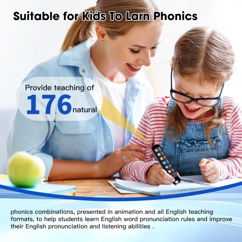 Translator Pen,4.25 Inch Scanner Reader Pen,Instant Offline Voice & Photo Translation Support 134 Languages Online Translation,OCR Scanning Device