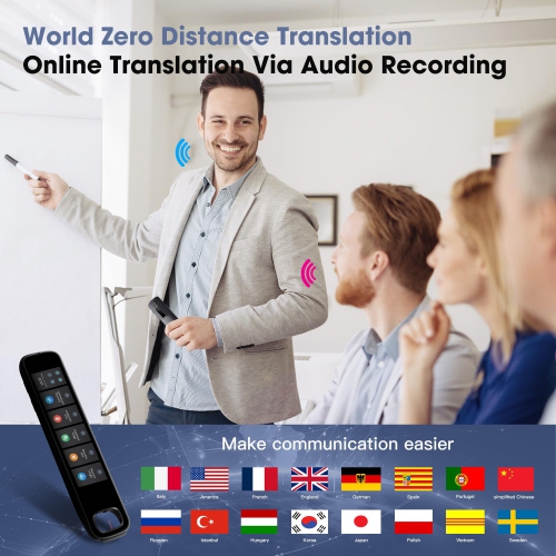 Translation Scanning Pen, 142 Language Translator Pen with 3.71 Inch Touch Screen, Portable Voice Translator Device for Travel Learning