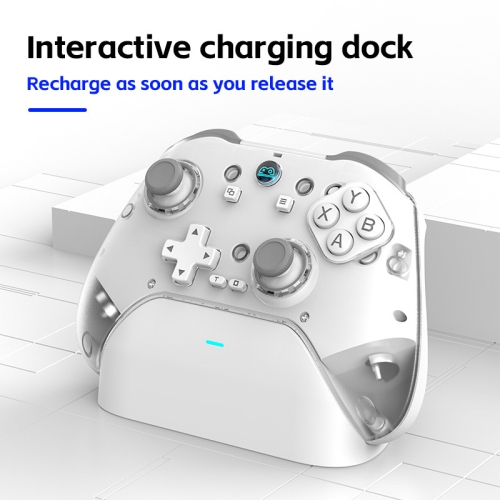 Z04 Wireless Bluetooth Game Controller, Charging Base, Magnetic Surface Game Controller, Equipped with Hall Trigger, Suitable for Android, iOS, TV,