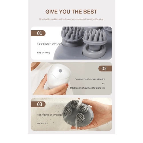 Appareil de massage pour animaux de compagnie Nouveau masseur de tête de cuir chevelu Dragon Scratcher Cat stroking Artifact Octopus Soul Extracteur