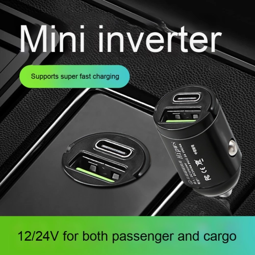 Chargeur pour l'auto, téléphone mobile, allume-cigare ultra-rapide, prise de chargement pour l'auto, interface USB pour l'auto - 240&nbsp;W