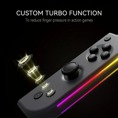 Nintendo switch, JOYCON handle supports one-button wake-up, Bluetooth handle NS somatosensory vibration ROG lighting, with RGB LED-black