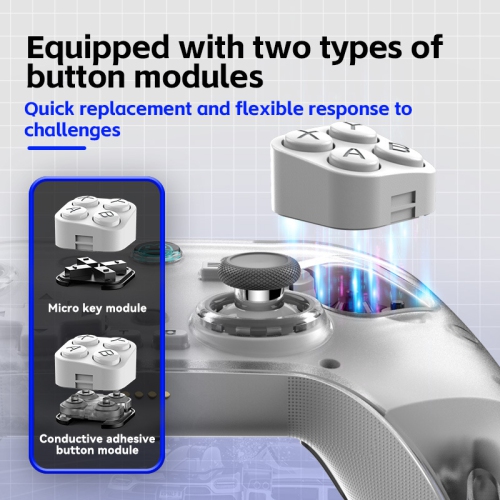 Z04 Wireless Bluetooth Game Controller, Charging Base, Magnetic Surface Game Controller, Equipped with Hall Trigger, Suitable for Android, iOS, TV,