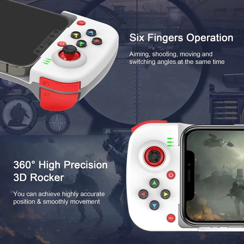 New mobile game controller, D3 Android ios original god stretch Bluetooth chicken eating artifact, gun pressure king dress up, mobile game controller