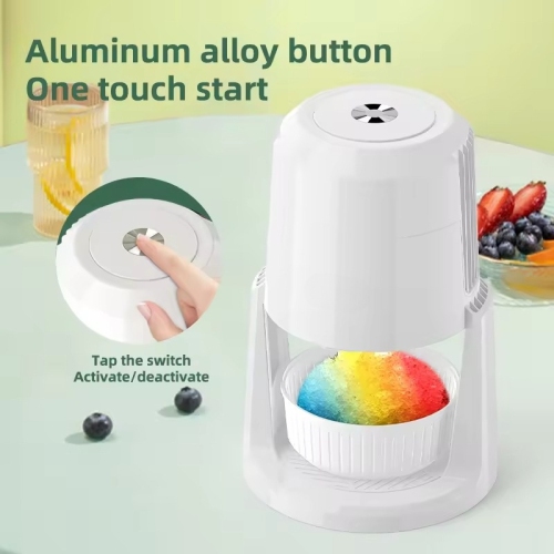 Shaved Ice, Snow Cone and Shaved Ice Machine with 2 Reusable Plastic Ice Mold Cups,for Homemade Shaved Ice, Slushies, Cocktails & More