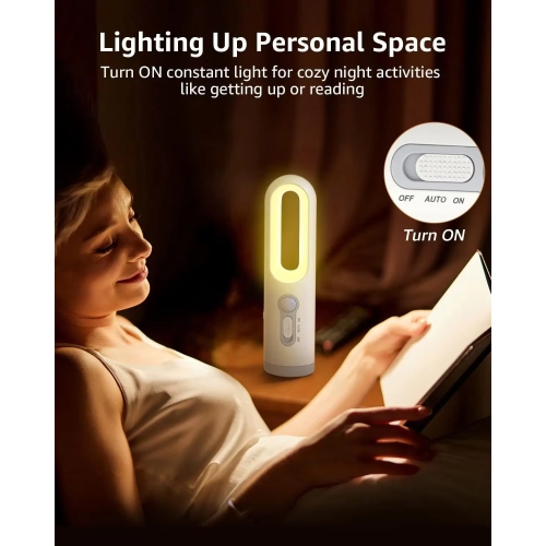 Rechargeable Motion Sensor Night Light, 2-in-1 LED Portable LED Night Light Flashlight , for Bedroom, Hallway