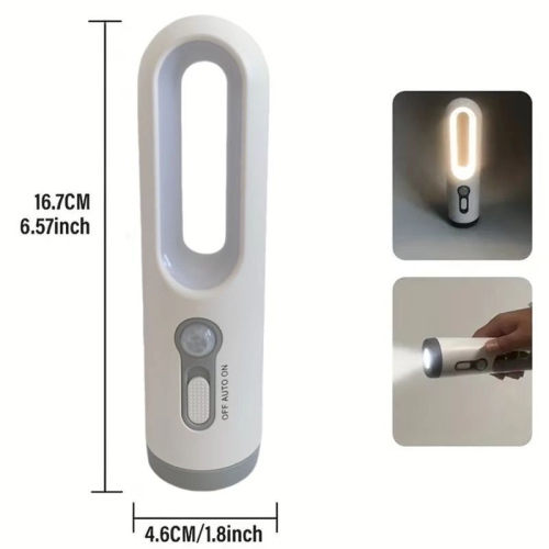 Rechargeable Motion Sensor Night Light, 2-in-1 LED Portable LED Night Light Flashlight , for Bedroom, Hallway