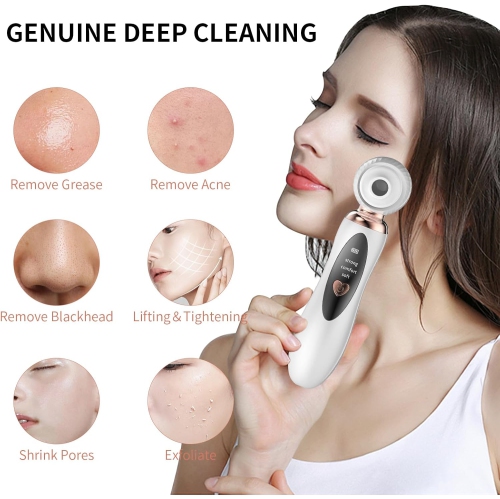 Blackhead Remover Pore Vacuum,Visual Rechargeable Blackhead Vacuum Facial Pore Cleaner with 3 Probes,USB Electric Acne Extractor Tool