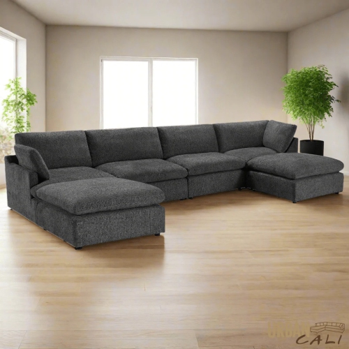 Urban Cali Long Beach Modular U-Shaped Sectional Sofa